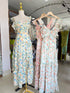 Summer Floral Print Slit Long Dresses